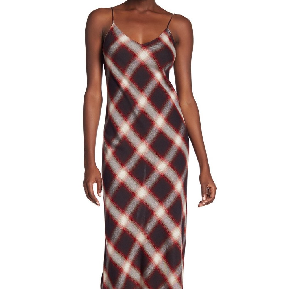 Vince Plaid Slip Dress- gently used!